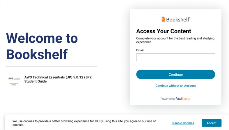 Bookshelfログイン